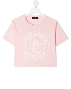 Укороченный топ с логотипом Dsquared2 kids