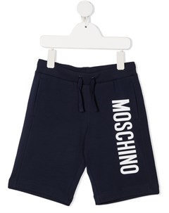 Шорты из джерси с логотипом Moschino kids