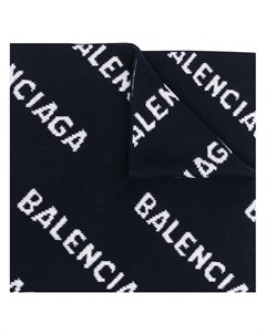 Шарф вязки интарсия с логотипом Balenciaga