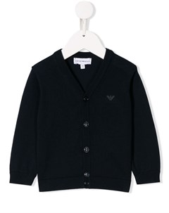 Кардиган с логотипом Emporio armani kids