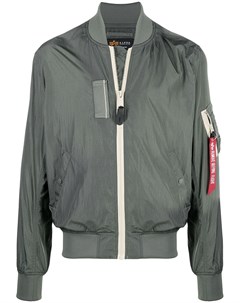 Бомбер MA 1 с отделкой в рубчик Alpha industries