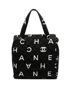 Стеганая сумка тоут с логотипом Chanel pre-owned