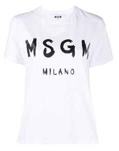 Футболка с логотипом Msgm