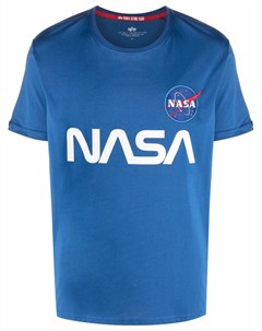 Футболка со светоотражающим логотипом из коллаборации с NASA Alpha industries