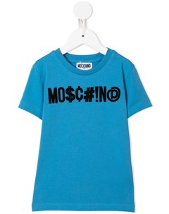 Футболка с логотипом Moschino kids