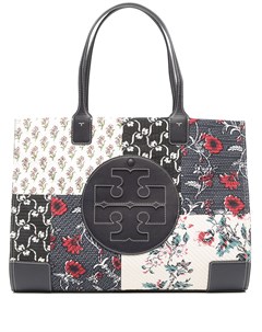 Сумка тоут с нашивкой логотипом Tory burch