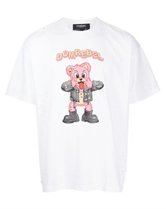 Футболка Punk Bear с графичным принтом Domrebel