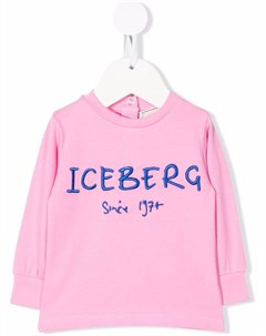 Футболка с вышитым логотипом Iceberg kids