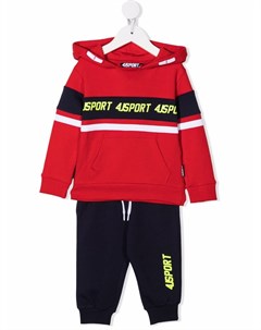 Спортивный костюм в полоску с капюшоном Cesare paciotti 4us kids