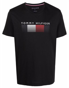 Футболка из органического хлопка с логотипом Tommy hilfiger