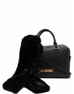 Сумка тоут среднего размера с логотипом Love moschino