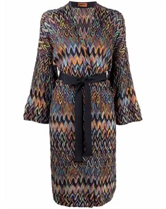 Кардиган пальто с узором зигзаг Missoni