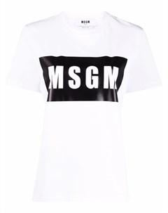 Футболка с логотипом Msgm