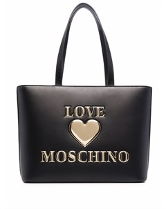 Стеганая сумка тоут из искусственной кожи с логотипом Love moschino