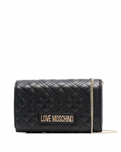 Стеганая сумка на плечо с логотипом Love moschino