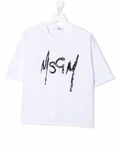 Футболка с логотипом Msgm kids