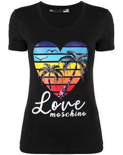 Футболка с логотипом Love moschino