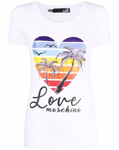 Футболка с принтом Love moschino