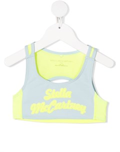 Спортивный бюстгальтер с логотипом Stella mccartney kids