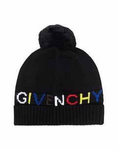 Шапка с помпоном и логотипом Givenchy kids