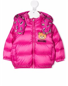 Пуховик с логотипом Moschino kids