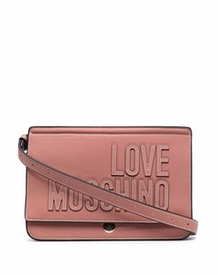 Сумка сэтчел с вышитым логотипом Love moschino