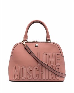 Сумка тоут с вышитым логотипом Love moschino