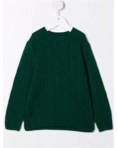 Джемпер фактурной вязки с логотипом Polo Pony Ralph lauren kids