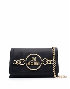 Сумка через плечо с металлическим декором Love moschino