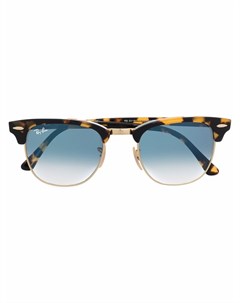 Солнцезащитные очки Clubmaster в оправе черепаховой расцветки Ray-ban