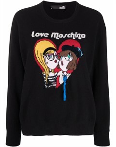 Джемпер с графичным принтом Love moschino