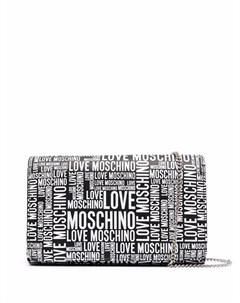 Сумка с логотипом и цепочкой Love moschino