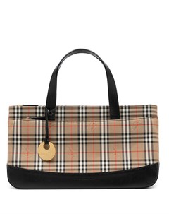 Сумка тоут в клетку House Check Burberry pre-owned