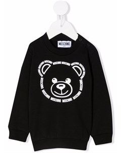 Толстовка с круглым вырезом и принтом Teddy Bear Moschino kids