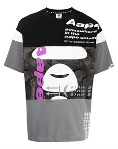 Футболка со вставками Aape by *a bathing ape®