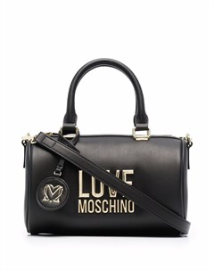 Сумка из зернистой кожи с логотипом Love moschino