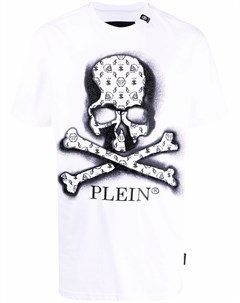 Футболка с логотипом и принтом Skull Philipp plein