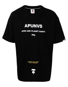 Футболка с надписью Aape by *a bathing ape®