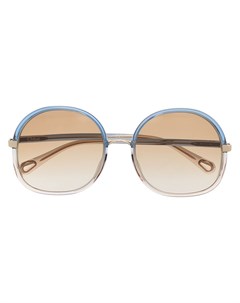 Солнцезащитные очки Franky в массивной круглой оправе Chloé eyewear