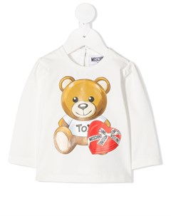 Футболка с длинными рукавами и принтом Moschino kids