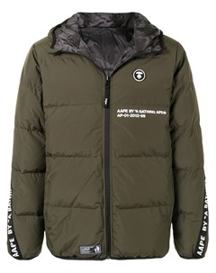 Двусторонний пуховик с капюшоном Aape by *a bathing ape®