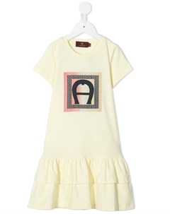 Платье футболка с ярусным подолом Aigner kids