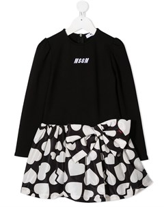 Платье мини с принтом Msgm kids