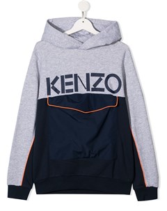 Худи в стиле колор блок с логотипом Kenzo kids