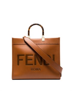 Сумка тоут Sunshine с тисненым логотипом Fendi