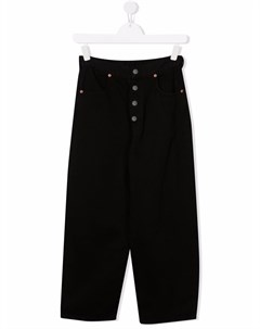 Прямые джинсы средней посадки Mm6 maison margiela kids