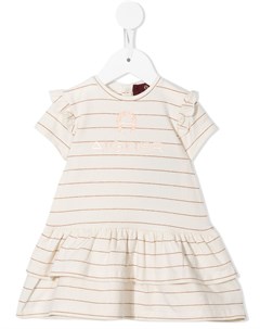 Полосатое платье футболка с логотипом Aigner kids