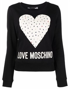 Свитер с длинными рукавами и принтом Love moschino