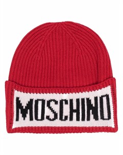 Шапка бини с логотипом Moschino