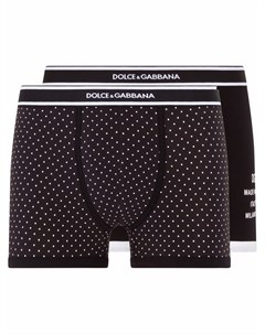 Комплект из двух боксеров с логотипом Dolce&gabbana